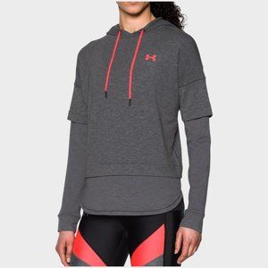 Under Armour Women Featherweight Fleece 2-in-1 Size S Loose fit Hoodie